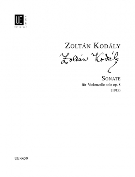 Zoltán Kodály : Sonate für Violoncello solo op.8 (1915)