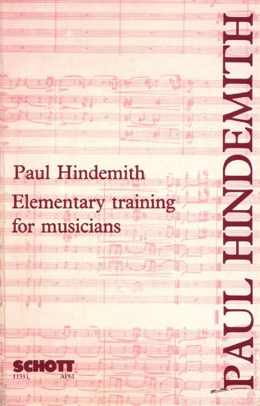 Hindemith, Paul: Elementary training for musicians