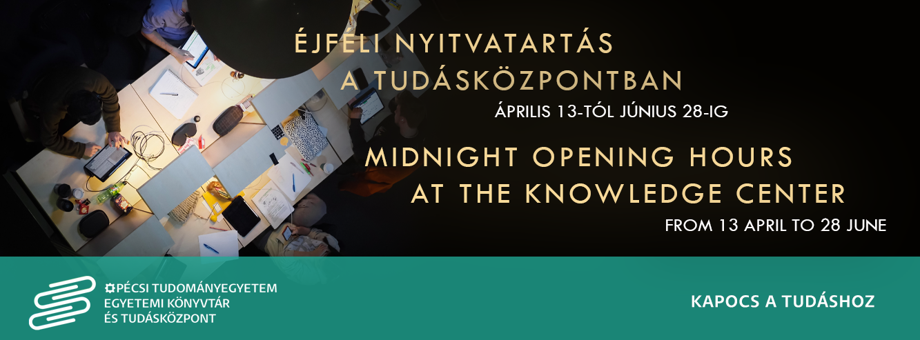 Éjféli nyitvatartás a Tudásközpontban  