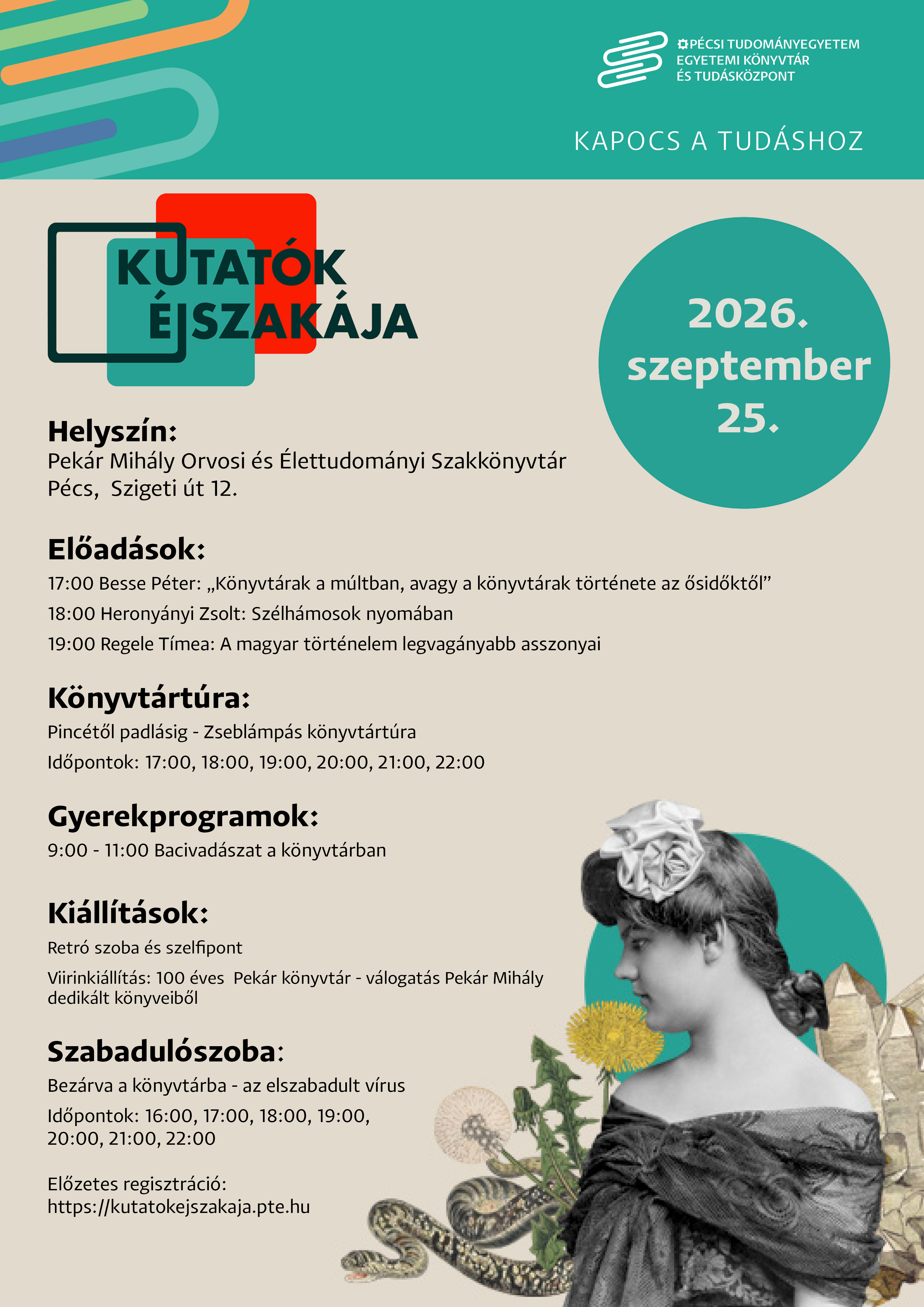 Kutatók Éjszakája a Pekár Mihály Orvosi és Élettudományi Szakkönyvtárban 
